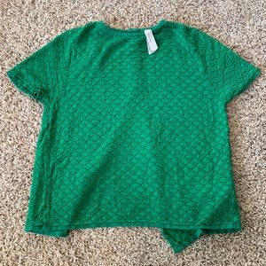 Pull&Bear green top with open back S